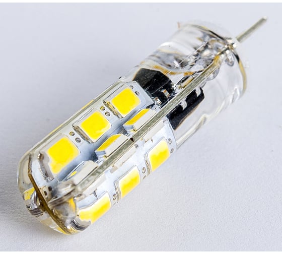 Светодиодная лампа Jazzway PLED-G4 3Вт капсульная 4000К нейтральный белый G4 200лм 220-230В силикон, d11х38мм 1032072