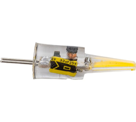 Светодиодная лампа Jazzway PLED-G4 COB 2.5Вт капсульная 5500К холодный белый G4 200лм 12В силикон 10х39мм 2855770