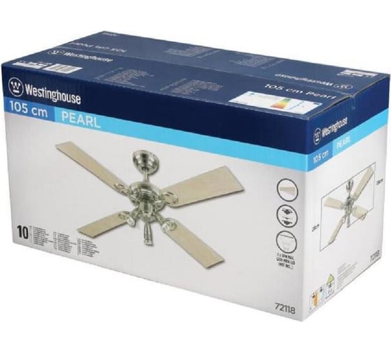 Люстра-вентилятор Westinghouse Pearl 72118WES