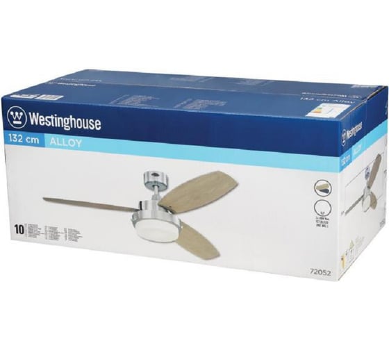Люстра-вентилятор Westinghouse Alloy Nickel 72052WES