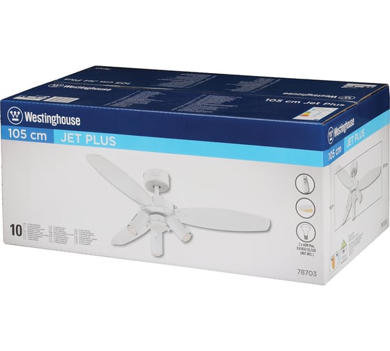 Люстра-вентилятор Westinghouse Jet Plus White 78703WES