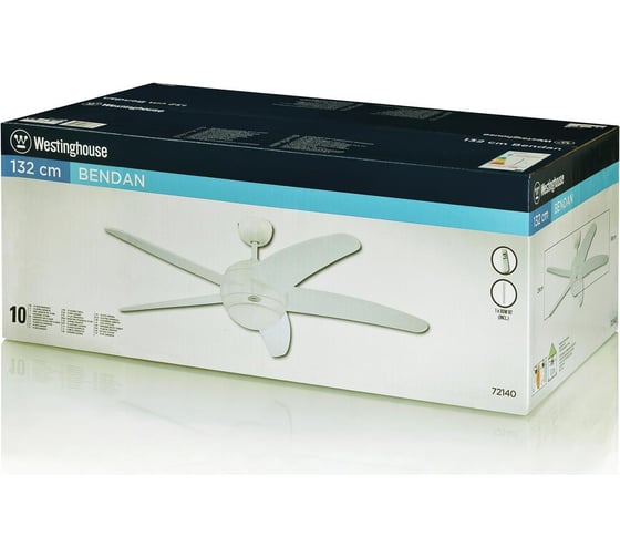 Люстра-вентилятор Westinghouse Bendan White 72140WES