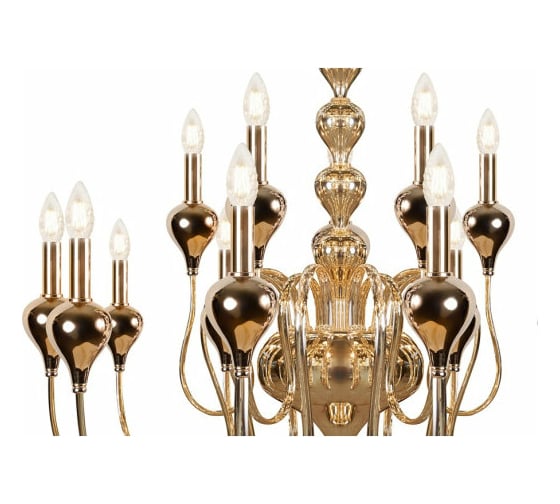 Подвесной светильник iLAMP Lady золотой 88003-10+5 GD