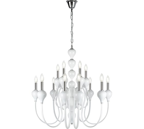 Подвесной светильник iLAMP Lady белый 88003-8+4 WH 1
