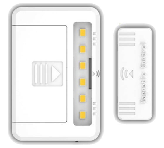 Подсветка ГЕЛЕОС M5, MicroUSB, 65х29мм, магнитный выключатель, 2шт/упаковка LED-M5