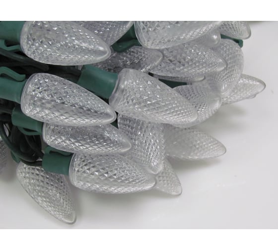 Светодиодная гирлянда FLESI ЯГОДКИ LED-PL-C9-8 -G-220V-18 -PW 00513