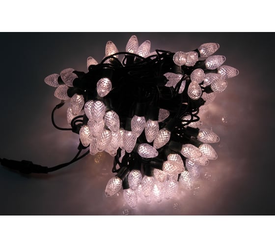 Светодиодная гирлянда FLESI ЯГОДКИ LED-PL-C7-8 -G-220V-18 -WW 00519