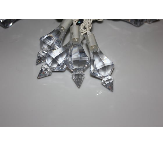 Светодиодная гирлянда FLESI КРИСТАЛЛЫ LED-PL-G13-40-4M-240V-WW/W 01111