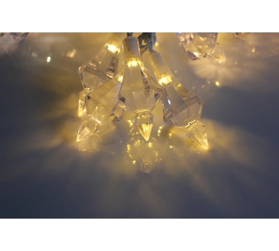 Светодиодная гирлянда FLESI КРИСТАЛЛЫ LED-PL-G13-40-4M-240V-WW/W 01111