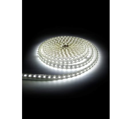 Комплект светодиодной ленты URM SMD 5050, 60 LED, 220 В, 14.4 Вт, IP67, холодный белый 6500 К 10м N02034