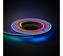 Гибкий неон MAKSBRIGHT 5 м, 24В, 12Вт/м, 16x15мм, 120LED/м, IP65, рез 125мм, RGB, MB-ANF-SQDS-RGB-IC