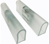 Комплект коннекторов Apeyron ПВХ, для прямого соединения одностороннего светодиодного неона мини 8x16мм, 2 шт. 09-130-2