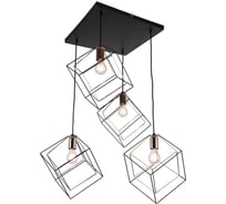 Люстра IMEX подвесная MD. 0830-4-P BK+FGD