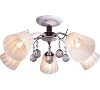 Люстра IMEX потолочная 5*60Вт Е27 MD.0567-5-S WT+FGD