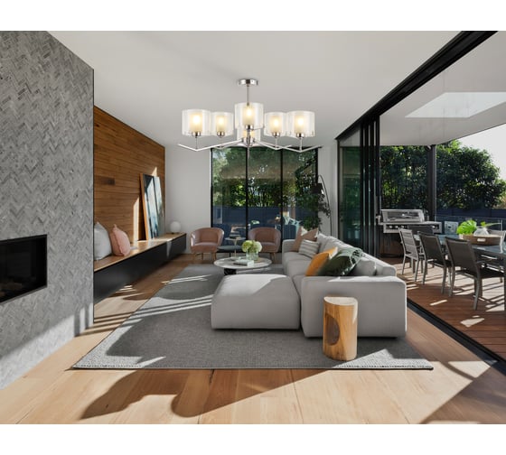 Люстра Ambrella Light на штанге HIGH LIGHT LH57002