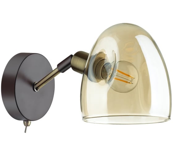 Бра LUMION NOAH с выключателем, стекло, E14, 1х40W 4434/1W