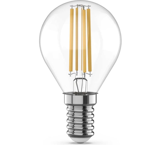Лампа Gauss Basic Filament Шар 4W 480lm 3000K E14 LED 50512142
