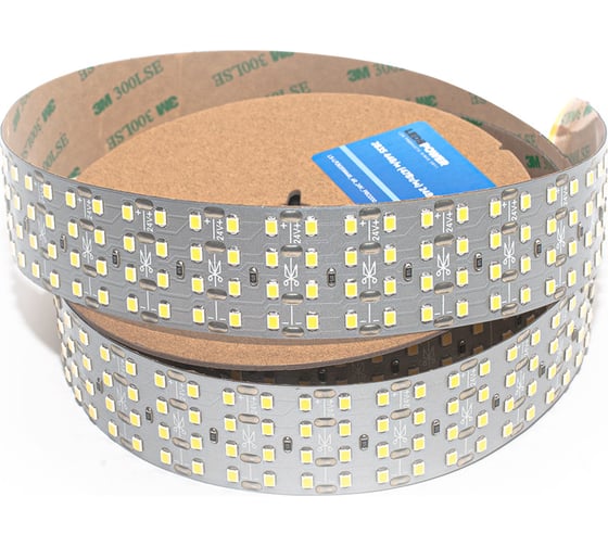 Светодиодная лента LEDS POWER четырехрядная 2835 448/м (47Вт/м), 24В холодная, серия ПРО200 00 9124