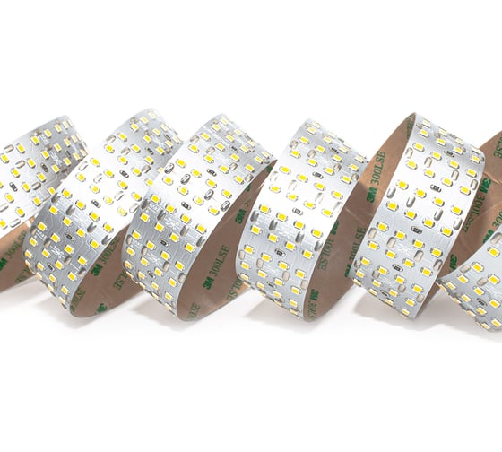 Светодиодная лента LEDS POWER четырехрядная 2835 448/м (47Вт/м), 24В теплая, серия ПРО200 00 9117