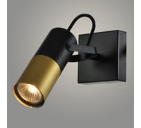 Спот РОСТОК 22470/1B BK+GD черный/золото 1x25W GU10 h130, WAN23 988367602