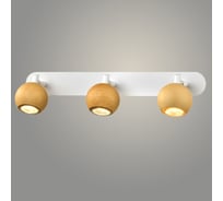 Спот РОСТОК 22000/3 WOOD+WT дерево/белый 3x25W GU10 h115, WAN23 988033885