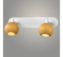 Спот РОСТОК 22000/2 WOOD+WT дерево/белый 2x25W GU10 h115, WAN23 988033884