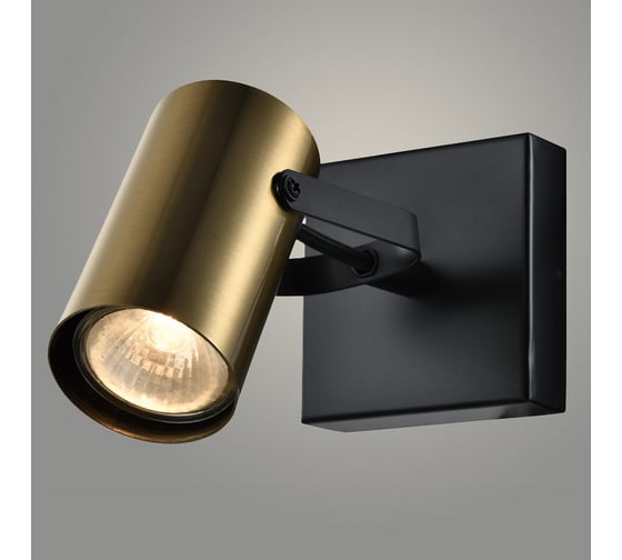 Спот РОСТОК 22470/1 BRASS+BK латунь/черный 1x25W GU10 h130, WAN23 988033840 1