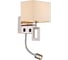 Бра с подсветкой ODEON LIGHT, текстиль E14 LED 40W+1W LED ATOLO 2197/1A 1