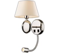 Бра с подсветкой ODEON LIGHT, текстиль E14 LED 40W+1W LED HOTEL 2195/1A