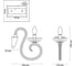 Бра ODEON LIGHT, E14 40W ZEFIRO 3932/1W 3