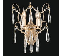 Бра РОСТОК 1698/2W FGDW золото/хрусталь 2x60W E14 h250, MIX23 988372755