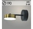 Бра РОСТОК 20608/1W BK+BRASS черный/латунь LED 12W 3000-6000K d190 h100, MGF22 988028122 1