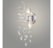 Бра РОСТОК 40225/2W SL серебро/хрусталь 2x60W E14 h378, SJNG23 988032474