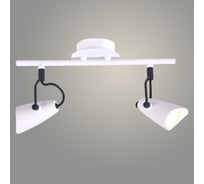 Спот РОСТОК L08007/2 WT+BK белый/черный 2x50W GU10 h190, LNX22 988013842