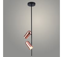 Люстра РОСТОК 639/2 COP+BK медь/черный 2x3W GU10 d120 h780, MOYA23 988369392