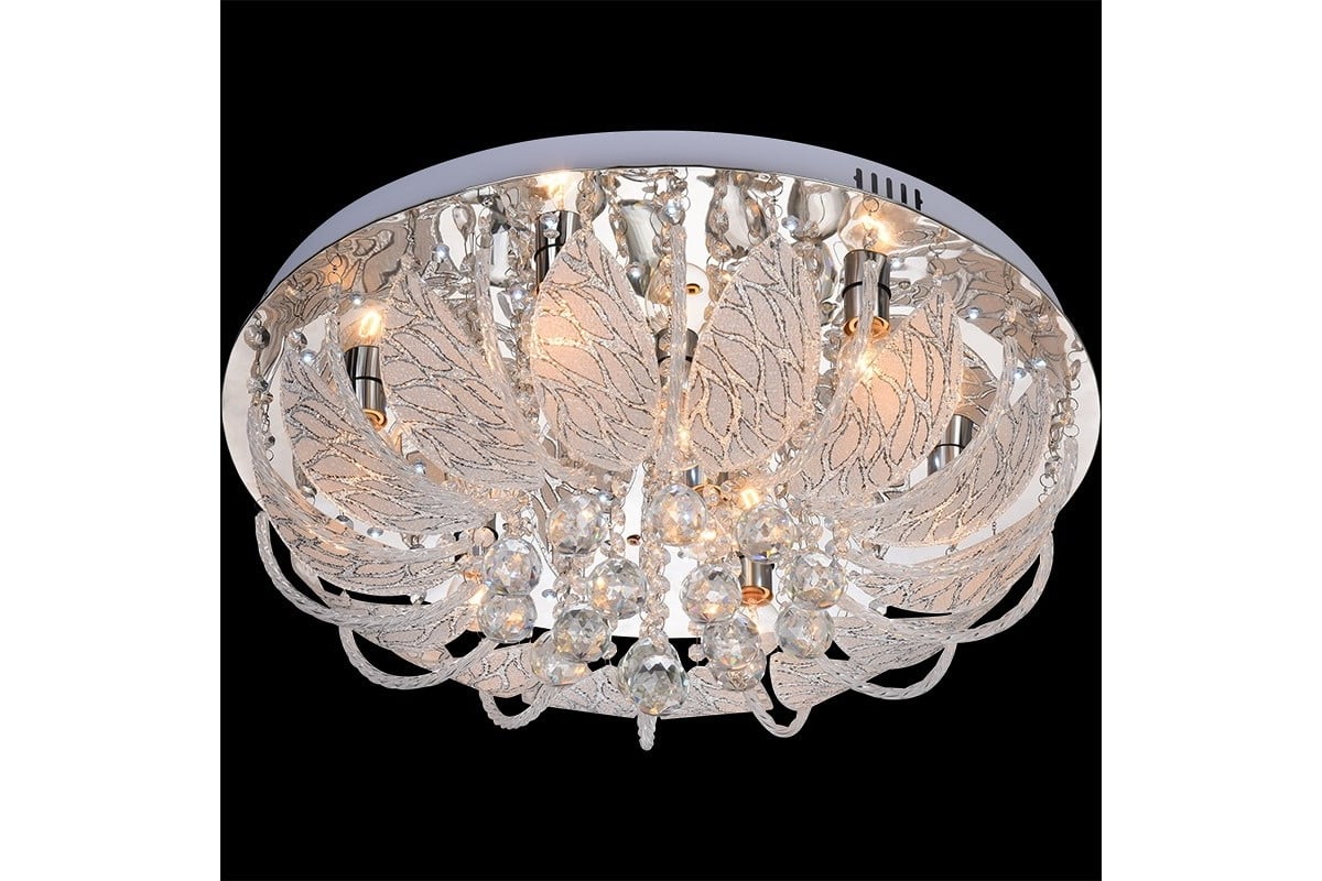 Люстра РОСТОК 5963/600 CR хром 8x40W E14 LED-RGB ПДУ d600, SDA21 ...