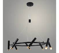 Люстра РОСТОК 621/8 GD+BK золото/черный 8x3W G9 d730 h1500, MOYA23 988369394