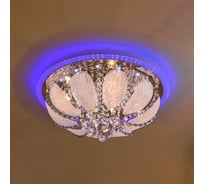 Люстра РОСТОК 55821/500 CR хром 5x40W E14 LED-WT+BLUE ПДУ d500 h250, SDA23 988367004