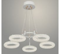 Люстра РОСТОК 6662/5P WH+FG белый/золото 80W LED 3000-6000K ПДУ диммер d600 h1000, SSH23 988372615