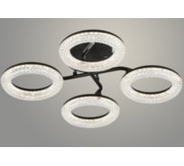Люстра РОСТОК 6650/4AC BK+CR черный/хром 64W LED 3000-6000K ПДУ диммер d520 h140, SSH23 988372601
