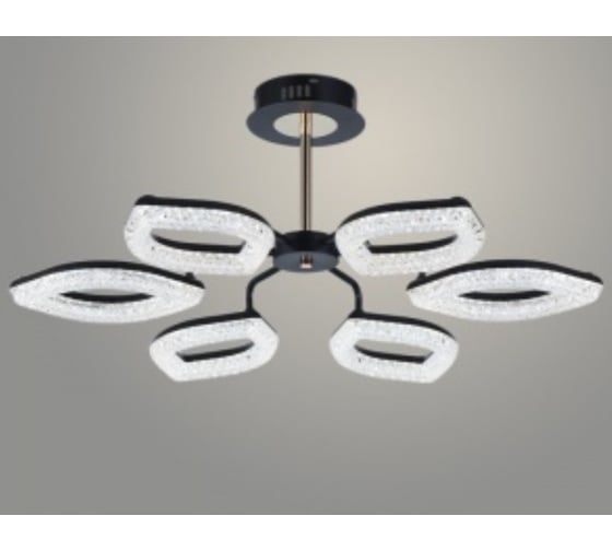 Люстра РОСТОК 6625/6C BK+FG черный/золото 96W LED 3000-6000K ПДУ диммер d720 h170, SSH23 988372608 1