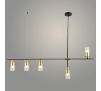 Люстра РОСТОК 74553/5 BK+FGD черный/золото 5x40W E14 d1135 h890, GNV23 988367802