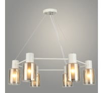 Люстра РОСТОК 74705/6 CH+WH хром/белый 6x40W E14 d700 h600, GNV23 988371310