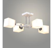 Люстра РОСТОК N6399/4 WT+CR белый/хром 4x60W E27 d545 h195, QH24 988385410