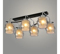 Люстра РОСТОК 87510/6 BK+CH черный/хром 6x40W E27 d590 h240, GNV23 988034453