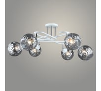 Люстра РОСТОК A4071/6 WT+CH белый/хром 6x40W E27 d770 h310, QH23 988369766