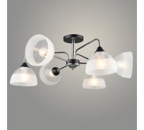 Люстра РОСТОК A4196/6 CH+BK хром/черный 6x40W E27 d700 h260, QH23 988370870