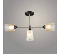 Люстра РОСТОК A4181/3 AB+ВК бронза/черный 3x40W E27 d630 h360, QH23 988370844