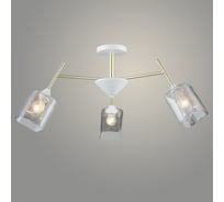 Люстра РОСТОК A4249/3 GD+WT золото/белый 3x40W E27 d760 h340, QH23 988372090