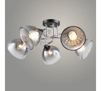 Люстра РОСТОК A4315/5 CH+BK хром/черный 5x60W E27 d620 h220, QH24 988385238